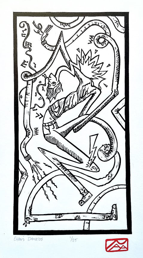 Ehlers Dancelos Linoprint