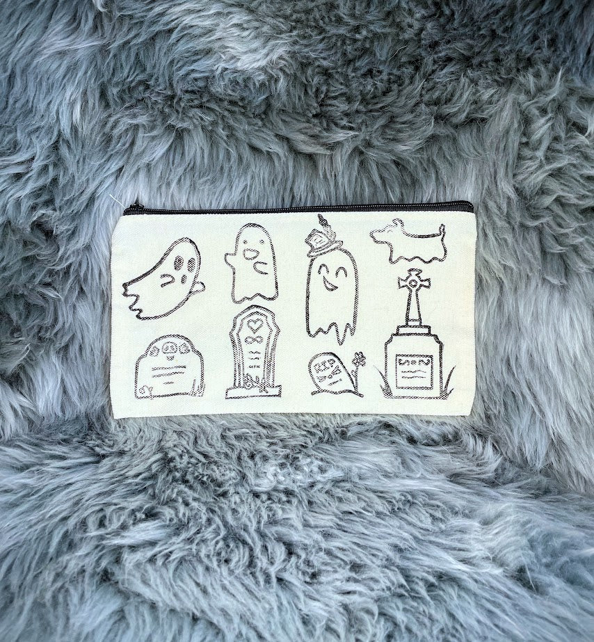 Ghosts in the Graveyard Small Zipper Bag