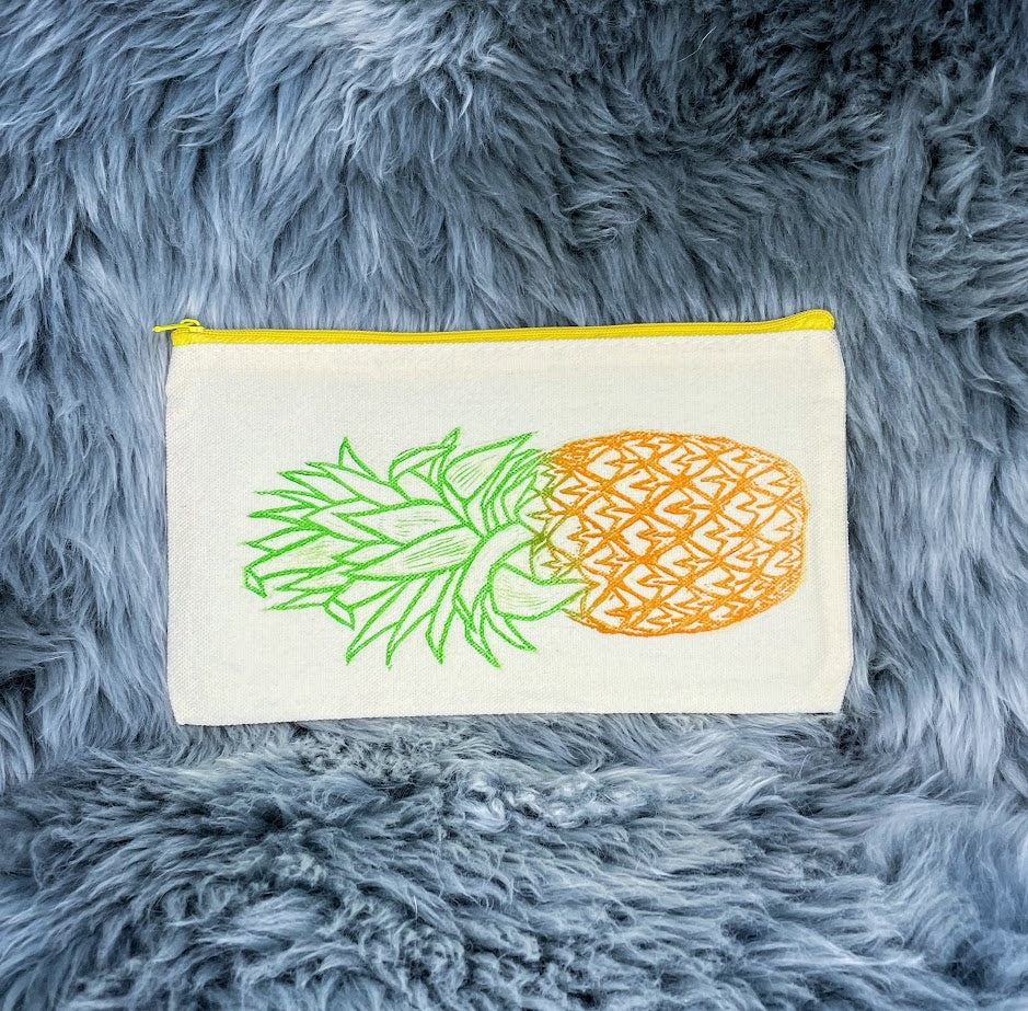 Pineapple Small Zipper Pouch