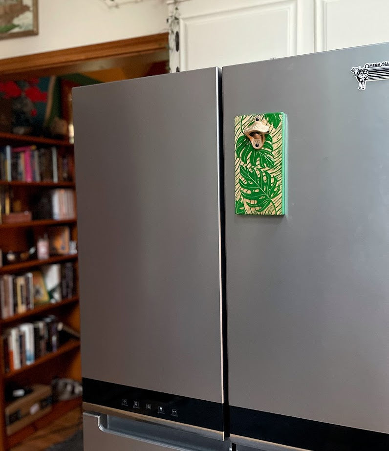 Monstera Magnetic Wall Mount Bottle Opener