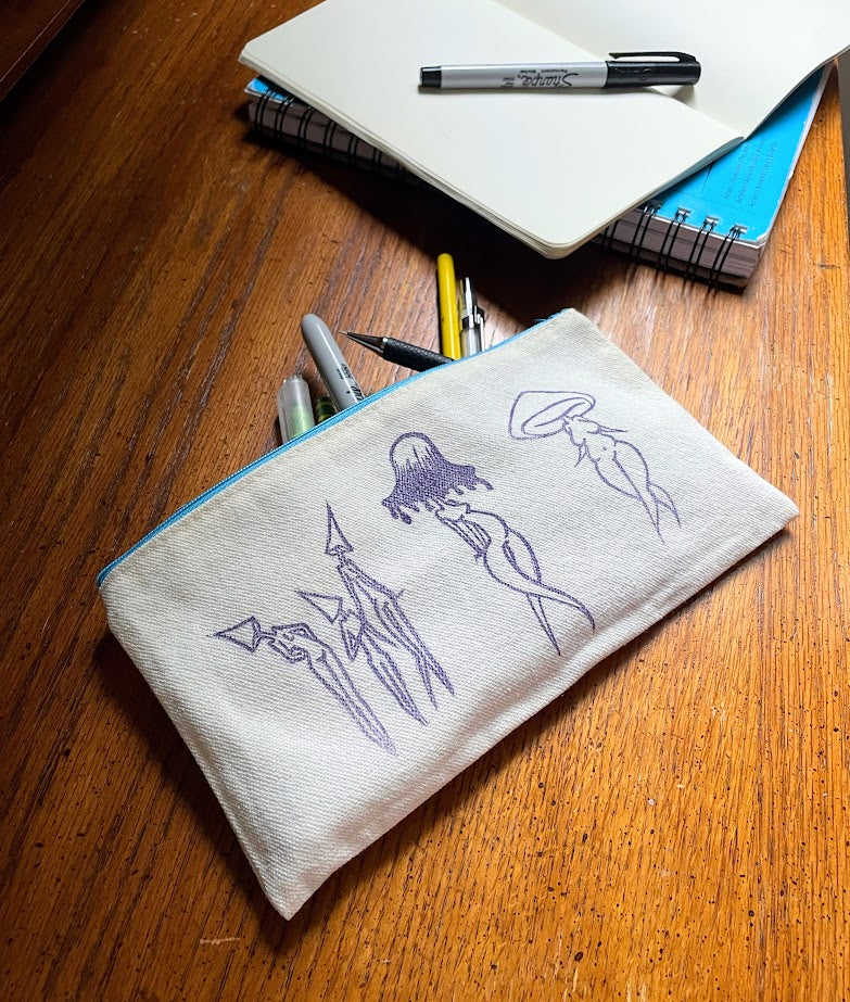 Mushroom Ladies Small Zipper Bag