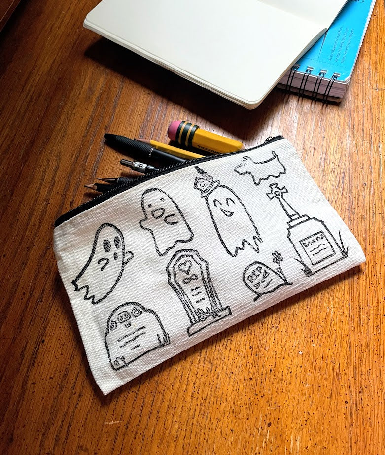 Ghosts in the Graveyard Small Zipper Bag
