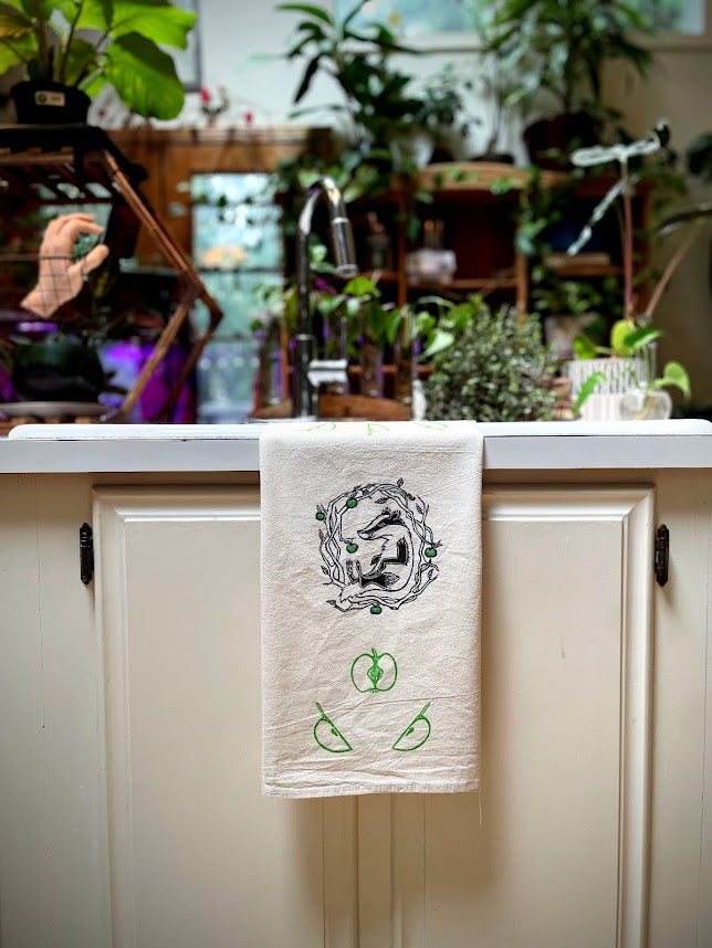 Green Apple Badger Towel