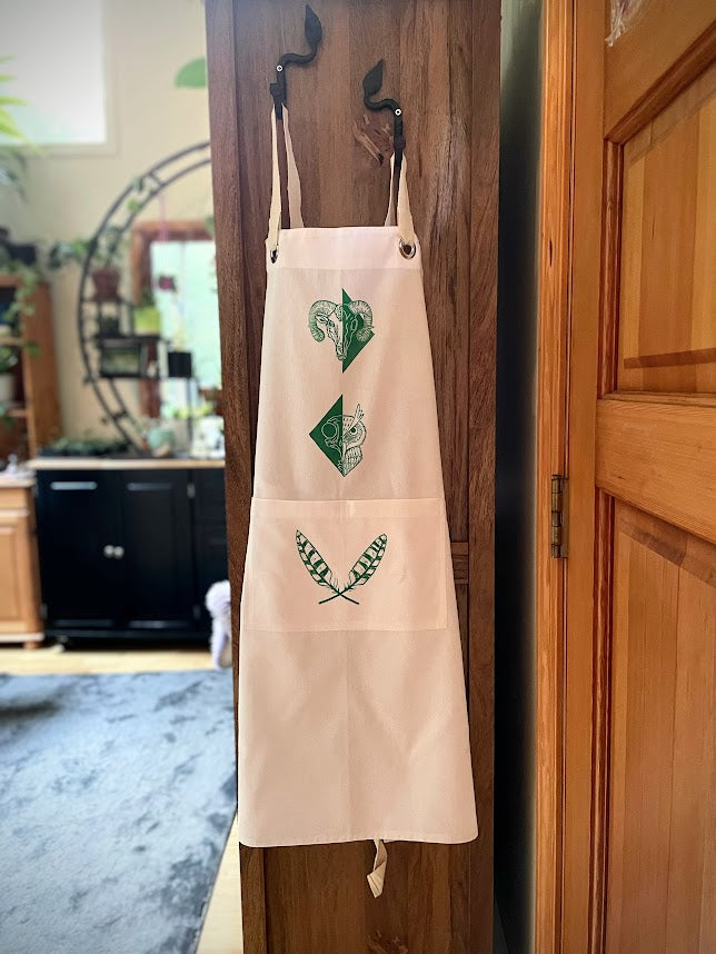 Ram and Owl Skull Apron