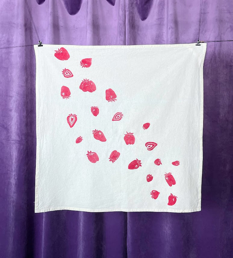 Strawberries Tea Towel