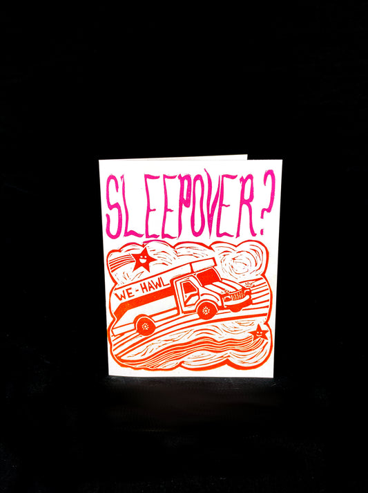 Sleepover? Card