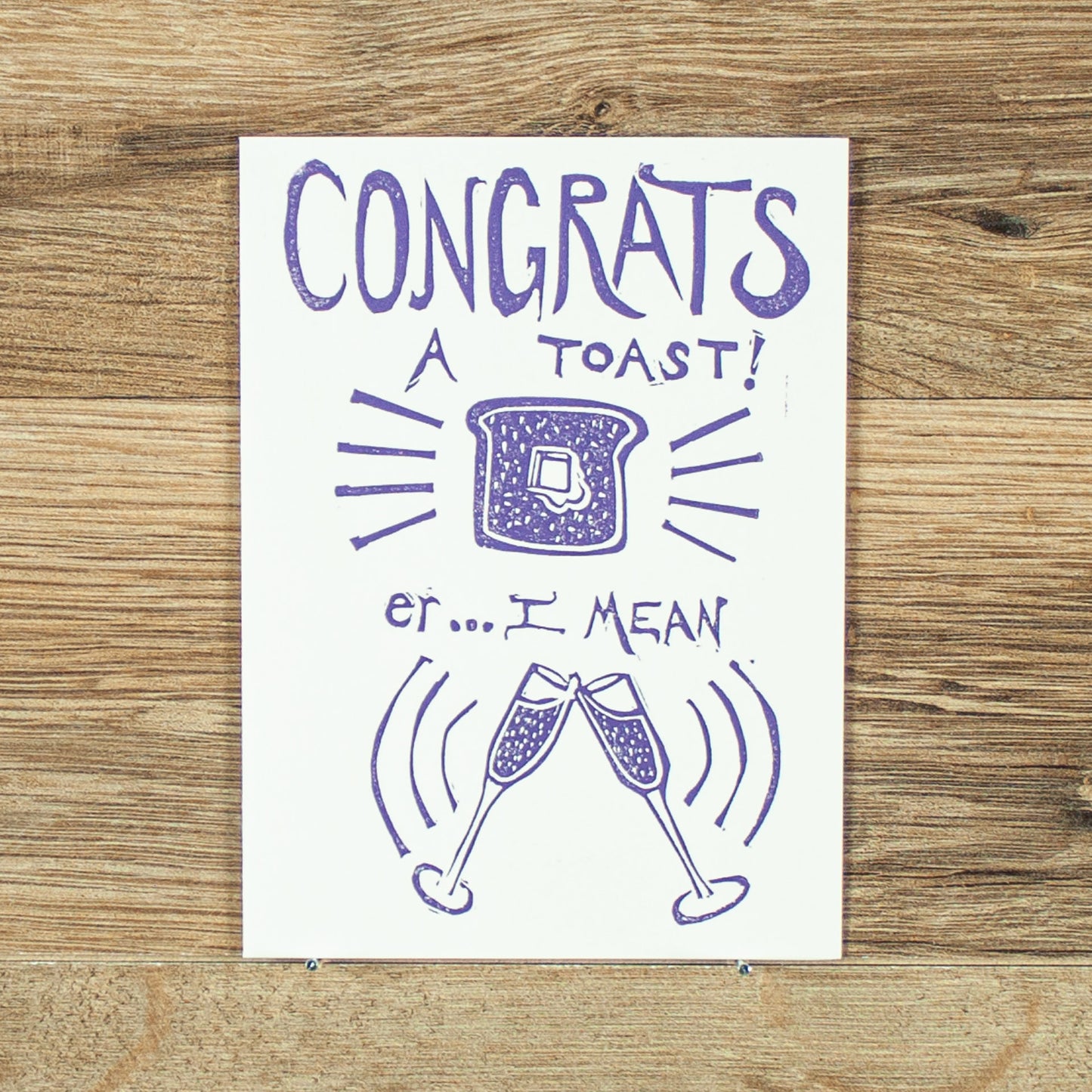 Congrats, a Toast!