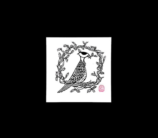 Bird and Holly Print