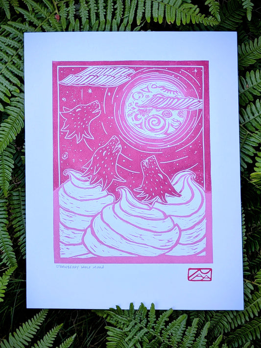 Strawberry wolf moon