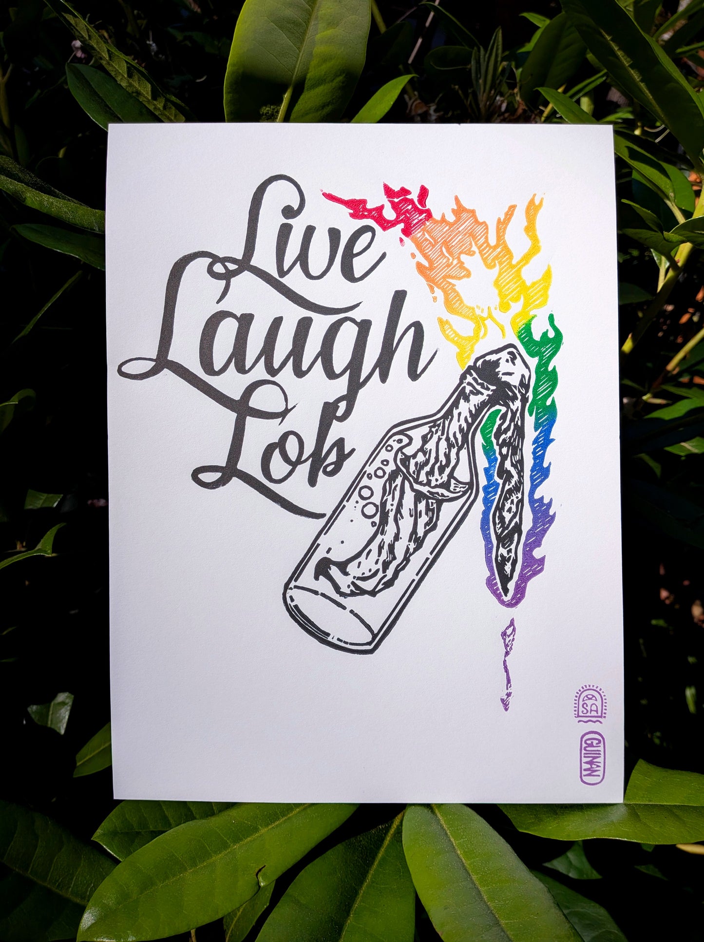 Live Laugh Lob Rainbow edition